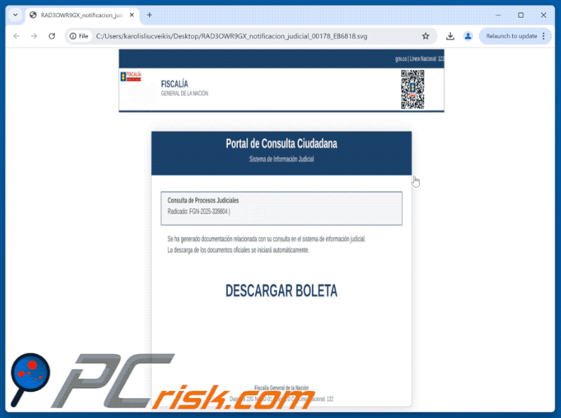 Łańcuch infekcji malware NexusRAT