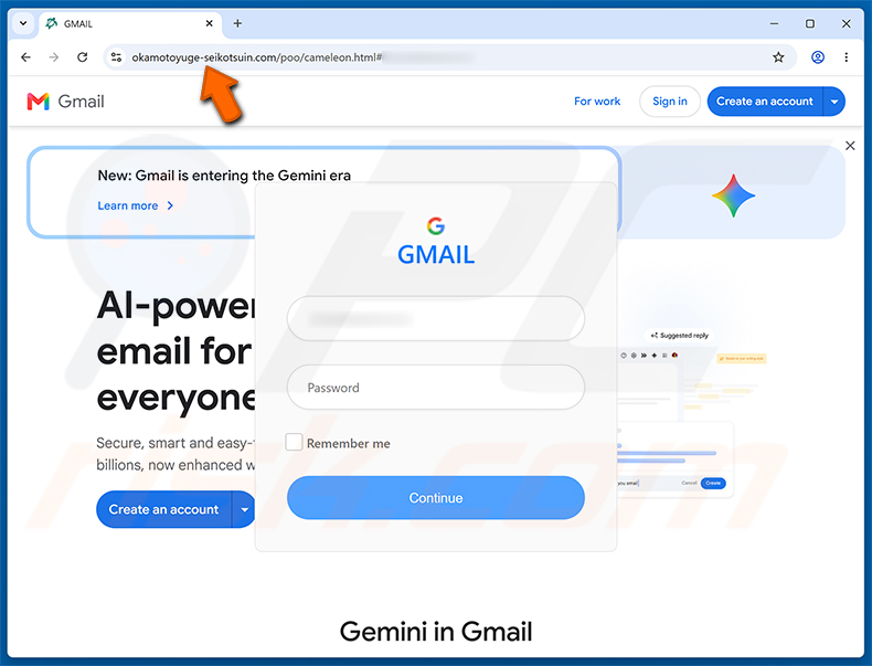Strona phishingowa Your Microsoft Outlook Email Client Is Outdated - okamotoyuge-seikotsuin[.]com