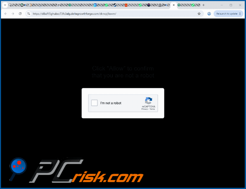 wygląd strony internetowej deltagrowthforge[.]com (GIF)