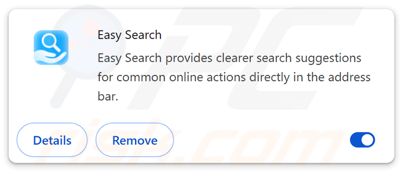Porywacz przeglądarki Easy Search