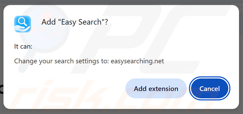 Uprawnienia porywacza przeglądarki Easy Search