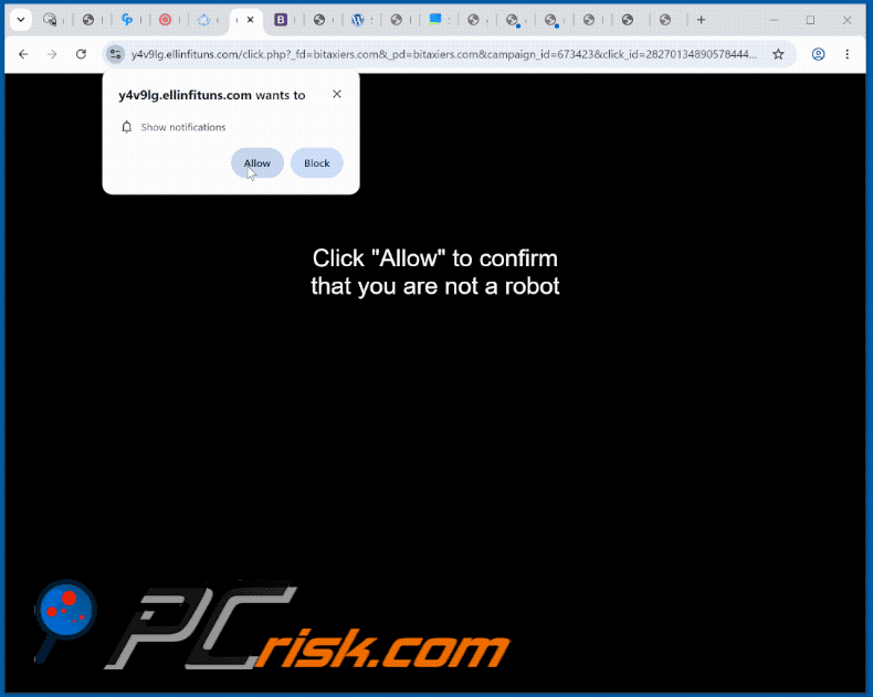 wygląd witryny ellinfituns[.]com (GIF)