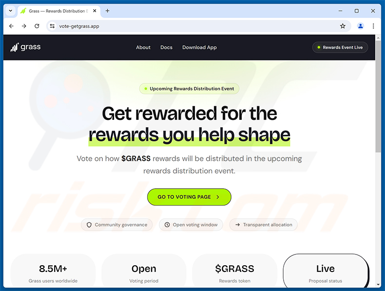 Grass Vote Rewards oszustwo