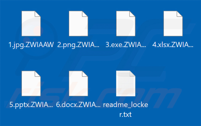 Pliki zaszyfrowane przez ransomware Payouts Kings (rozszerzenie .ZWIAAW)