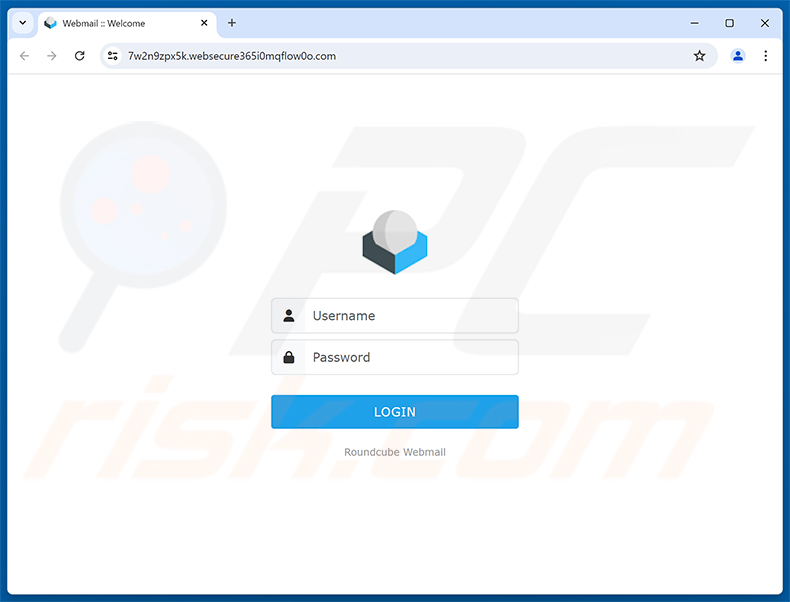 Strona phishingowa Routine Update Of User Database
