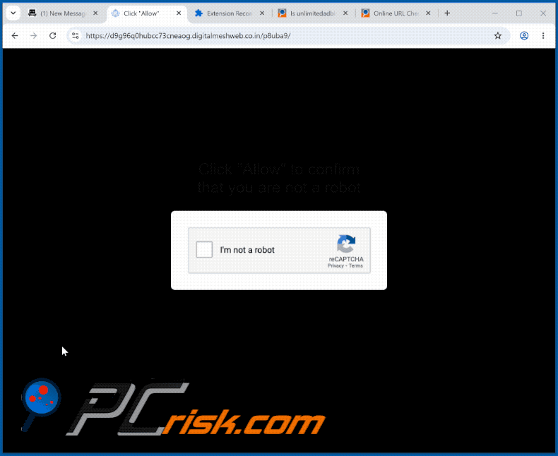 wygląd witryny digitalmeshweb[.]co.in (GIF)