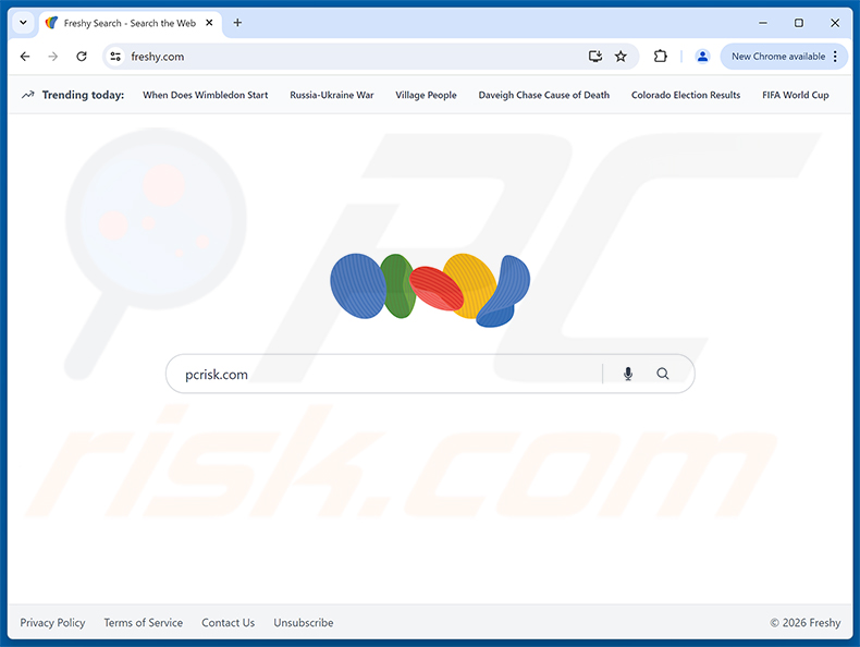 Porywacz przeglądarki Freshy Search (freshy.com)
