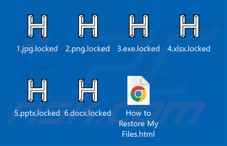 Pliki zaszyfrowane przez ransomware HYFLOCK (rozszerzenie .locked)