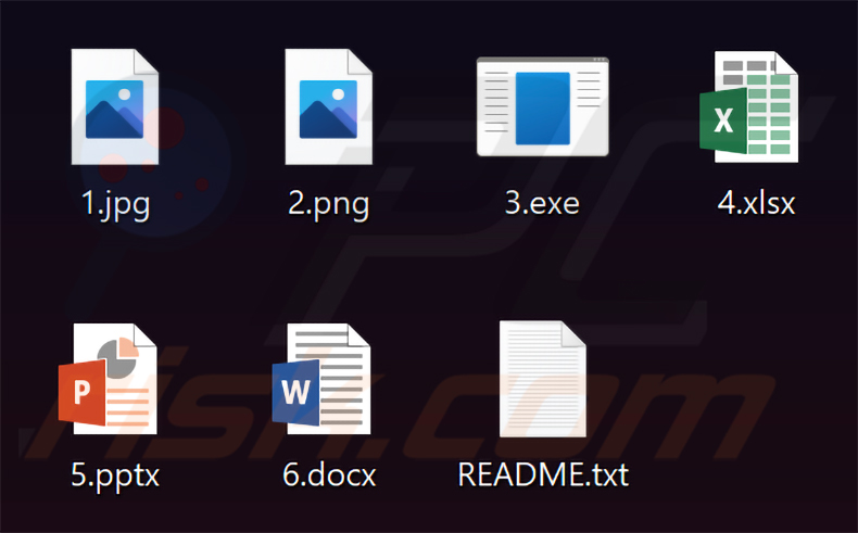 Pliki zaszyfrowane przez ransomware NoMatter (bez dodanego rozszerzenia)