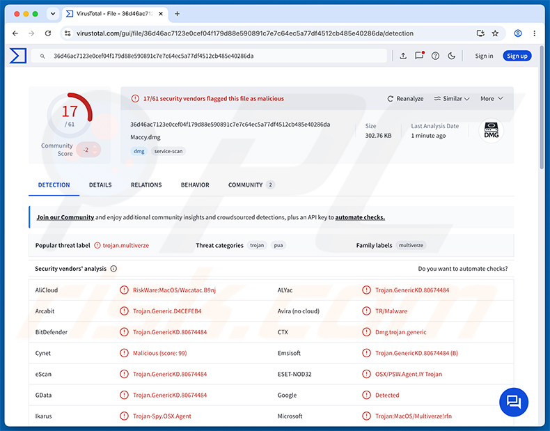 Fałszywa strona internetowa wykorzystywana do dystrybucji malware PamStealer