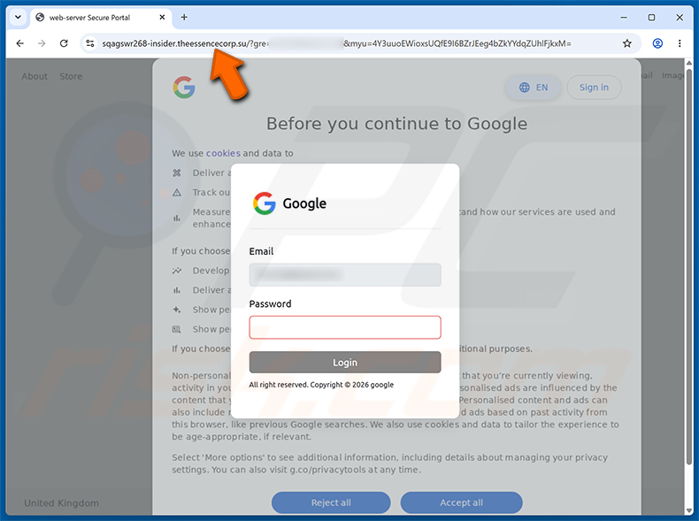 Strona phishingowa Security Verification Needed