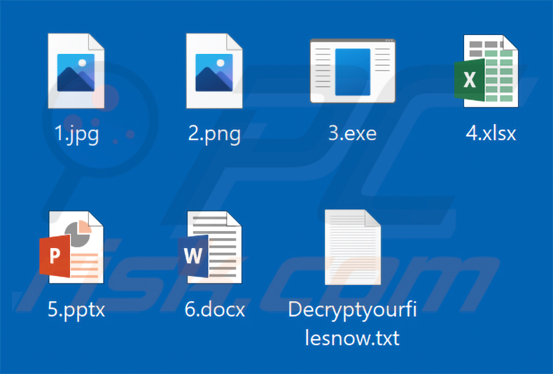 Pliki zaszyfrowane przez ransomware TuakTOX (bez dodanego rozszerzenia)