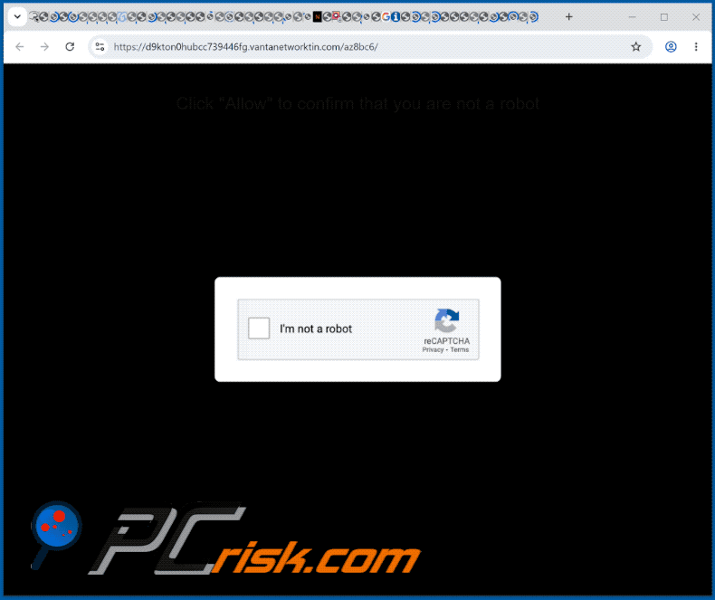 wygląd witryny vantanetworktin[.]com (GIF)