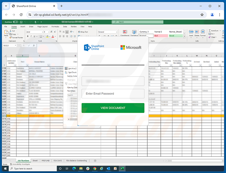 Strona phishingowa oszustwa e-mailowego QuickBooks - Payment Overdue