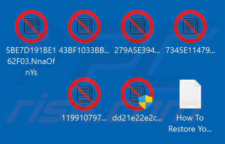 Pliki zaszyfrowane przez ransomware ZAWOOO