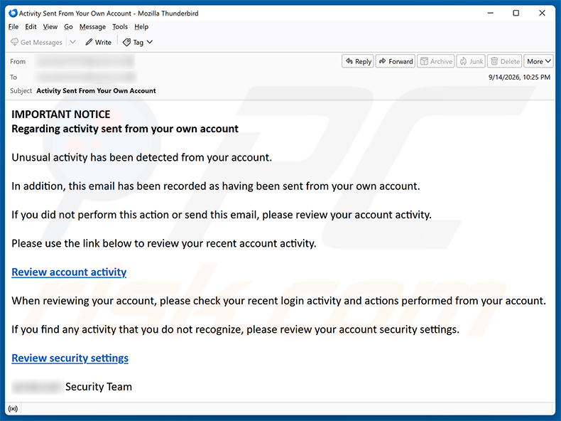 Wiadomość spamowa promująca oszustwo POP-UP Microsoft Firewall Alert (rovuwogipi.z7.web.core.windows[.]net)