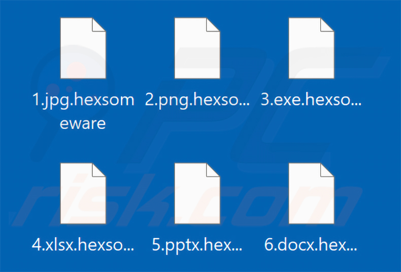 Pliki zaszyfrowane przez ransomware Hexsomeware (rozszerzenie .hexsomeware)