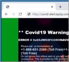 Oszustwo POP-UP Covid19 Warning Alert