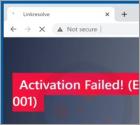 Oszustwo POP-UP Activation Failed! (Error Code 001)