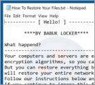 Ransomware Babuk Locker