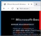 Oszustwo POP-UP Microsoft Security Essentials Alert