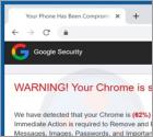 Oszustwo POP-UP Your Chrome Is Severely Damaged By 13 Malware!