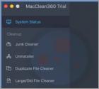 Niechciana aplikacja MacClean360 (Mac)