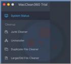 Niechciana aplikacja MacClean360 (Mac)