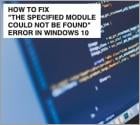 Jak naprawić błąd „Nie można znaleźć określonego modułu”?