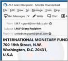 Oszustwo e-mailowe INTERNATIONAL MONETARY FUND (IMF)