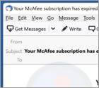 Oszustwo e-mailowe McAfee Subscription Has Expired