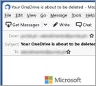Oszustwo e-mailowe Your OneDrive Is Inactive And Will Soon Be Deleted