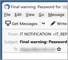 Oszustwo e-mailowe Password Expiry Notification