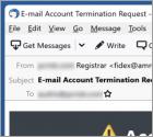 Oszustwo e-mailowe Account Termination Request