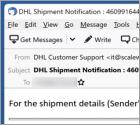 Oszustwo e-mailowe DHL Shipment Details