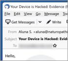 Oszustwo e-mailowe We Hacked & Extracted Information From Your Device