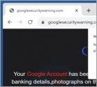 Oszustwo POP-UP Your Google Account Has Been Locked!