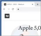 Oszustwo POP-UP Apple Crypto Giveaway
