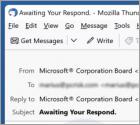 Oszustwo e-mailowe Microsoft Ending Promotion Award