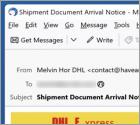 Oszustwo e-mailowe DHL Express - Incomplete Delivery Address