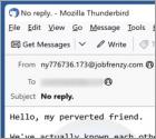 Oszustwo e-mailowe Hello My Perverted Friend