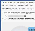 Oszustwo e-mailowe Your iCloud Photos And Videos Will Be Deleted