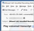 Oszustwo e-mailowe Voicemail Transcript