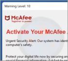 Oszustwo POP-UP Activate Your McAfee Antivirus License
