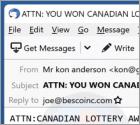 Oszustwo e-mailowe CANADIAN LOTTERY