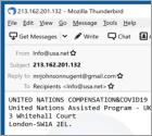 Oszustwo e-mailowe UNITED NATIONS COMPENSATION (COVID19 ASSISTED PROGRAM)