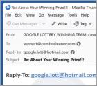 Oszustwo Google Email Lottery International Promotions