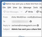 Oszustwo e-mailowe Zoho WorkDrive