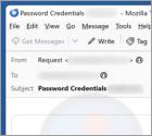 Oszustwo e-mailowe Password Credentials