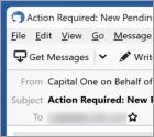 Oszustwo e-mailowe Capital One SECURITY MESSAGE